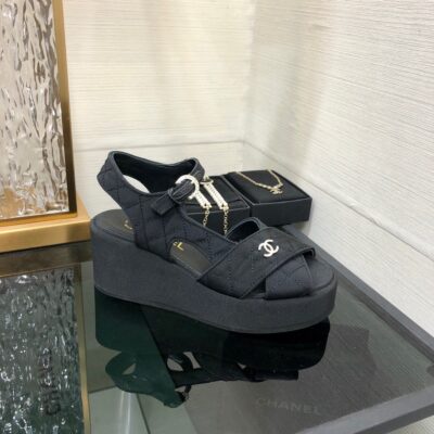 Chanel 2023 New Wedge Sandals