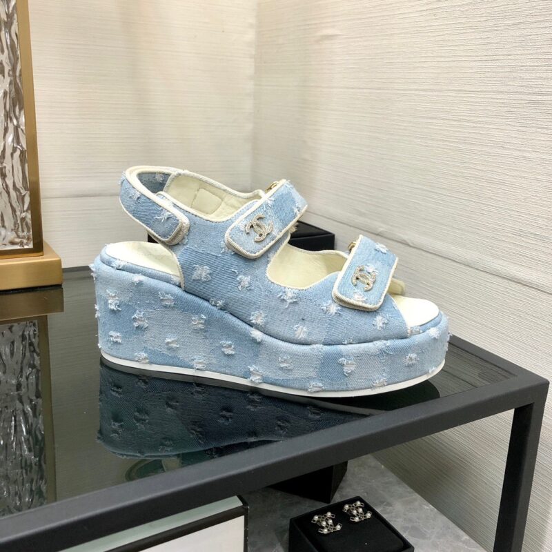 Chanel 2023 New Wedge Sandals
