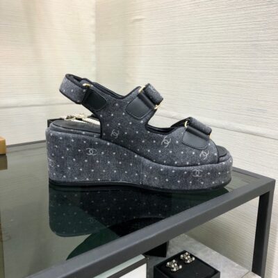Chanel 2023 New Wedge Sandals