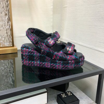 Chanel 2023 New Wedge Sandals