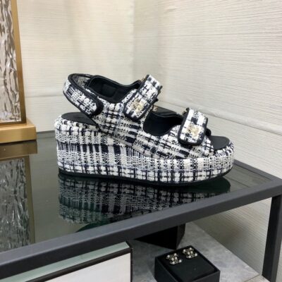Chanel 2023 New Wedge Sandals