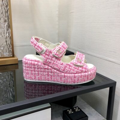 Chanel 2023 New Wedge Sandals