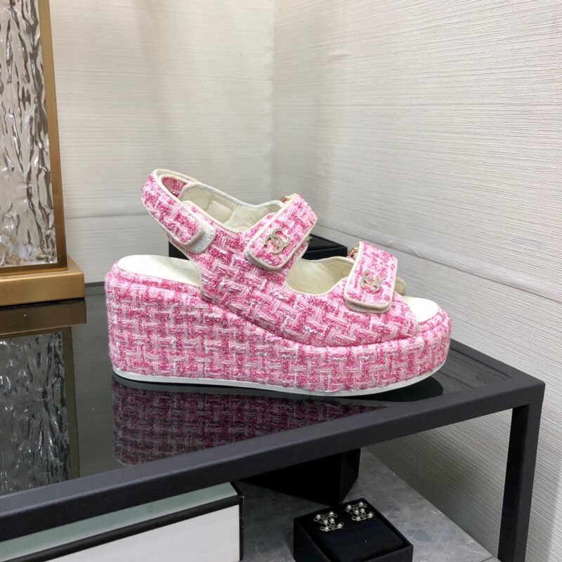 Chanel 2023 New Wedge Sandals