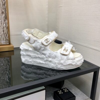 Chanel 2023 New Wedge Sandals