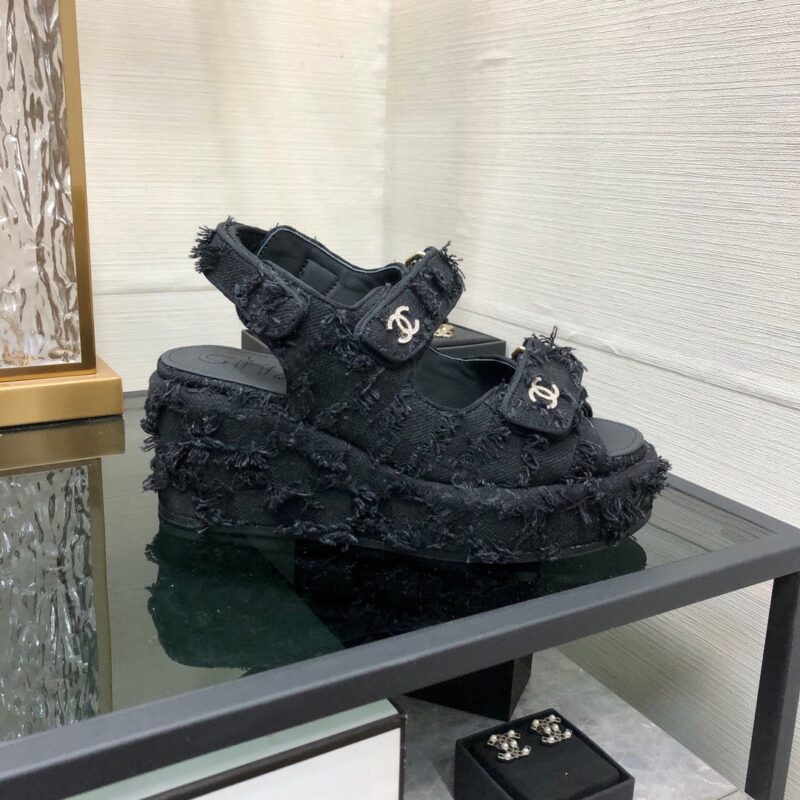 Chanel 2023 New Wedge Sandals