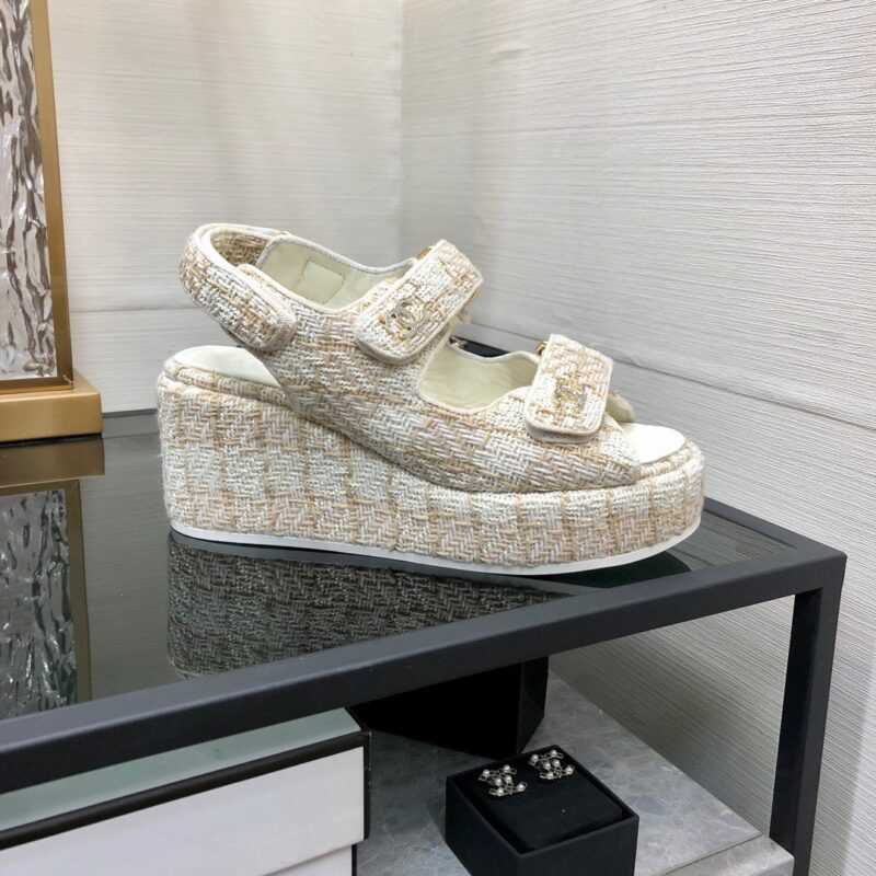 Chanel 2023 New Wedge Sandals