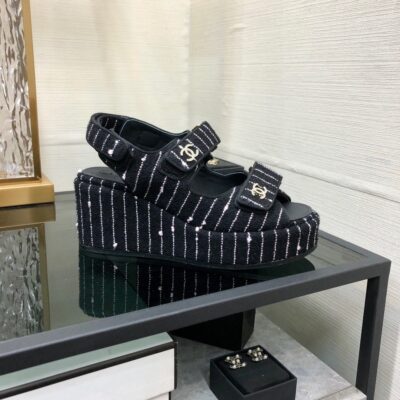 Chanel 2023 New Wedge Sandals