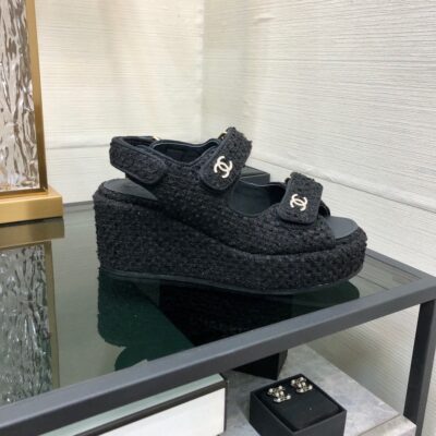Chanel 2023 New Wedge Sandals