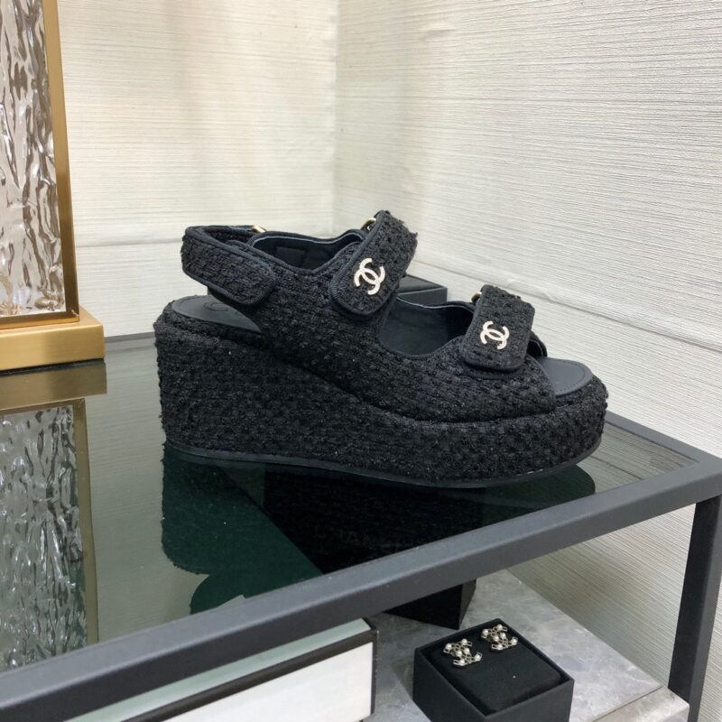 Chanel 2023 New Wedge Sandals