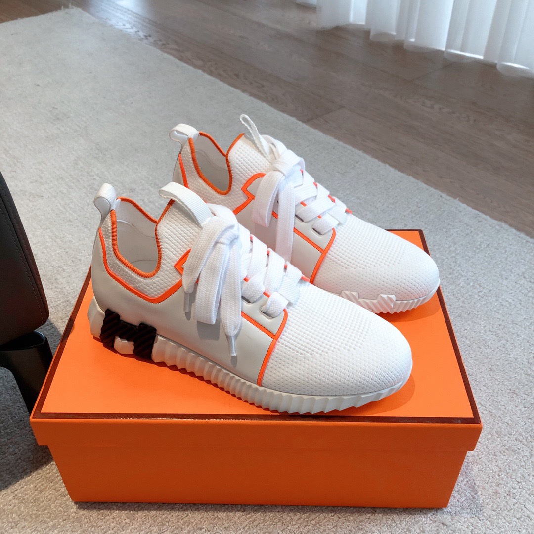 Hermes 2023 Classic Sneakers for Couples - Image 3