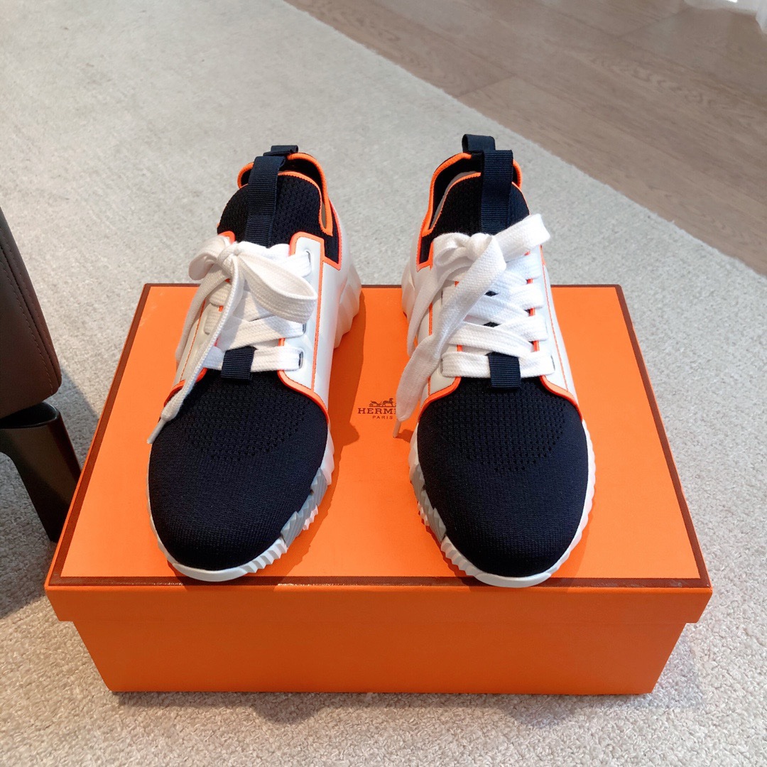Hermes 2023 Classic Sneakers for Couples - Image 4