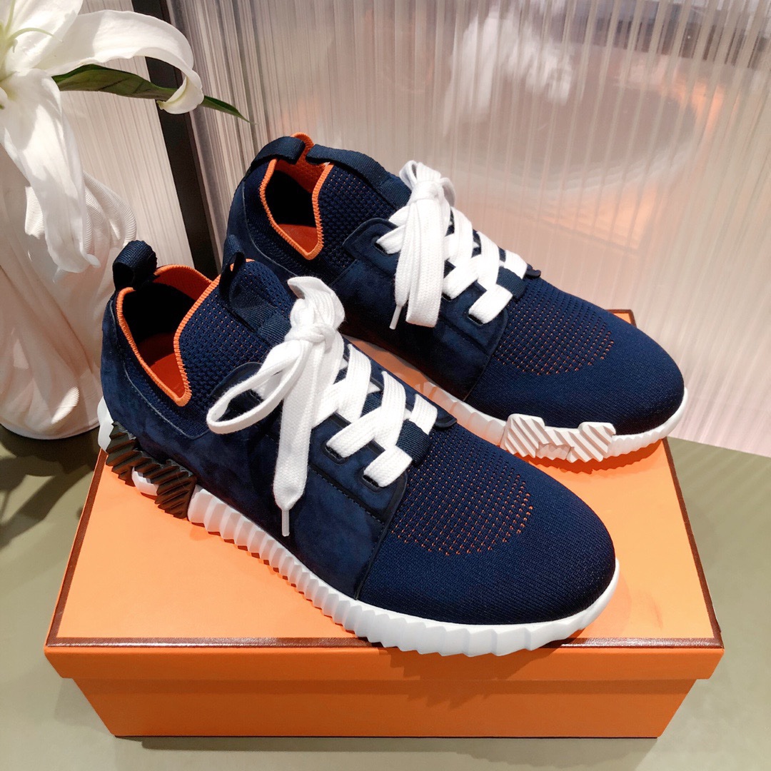 Hermes 2023 Classic Sneakers for Couples - Image 3