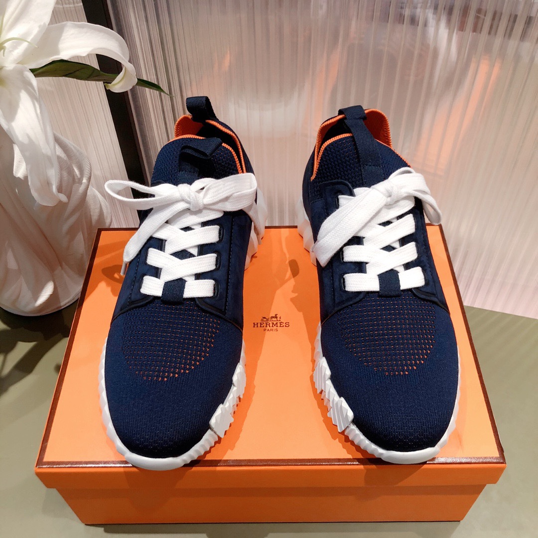 Hermes 2023 Classic Sneakers for Couples - Image 4