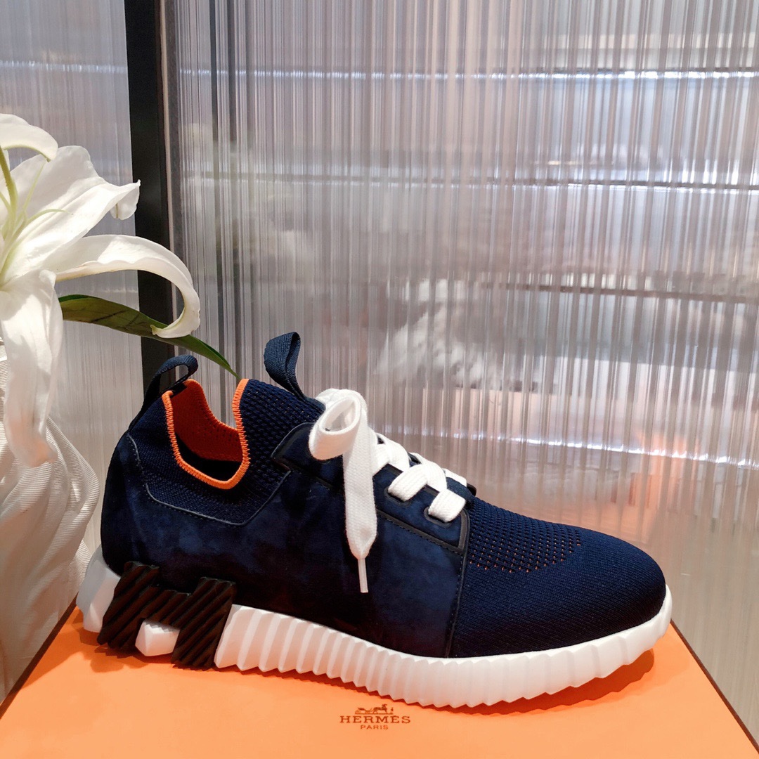 Hermes 2023 Classic Sneakers for Couples - Image 9