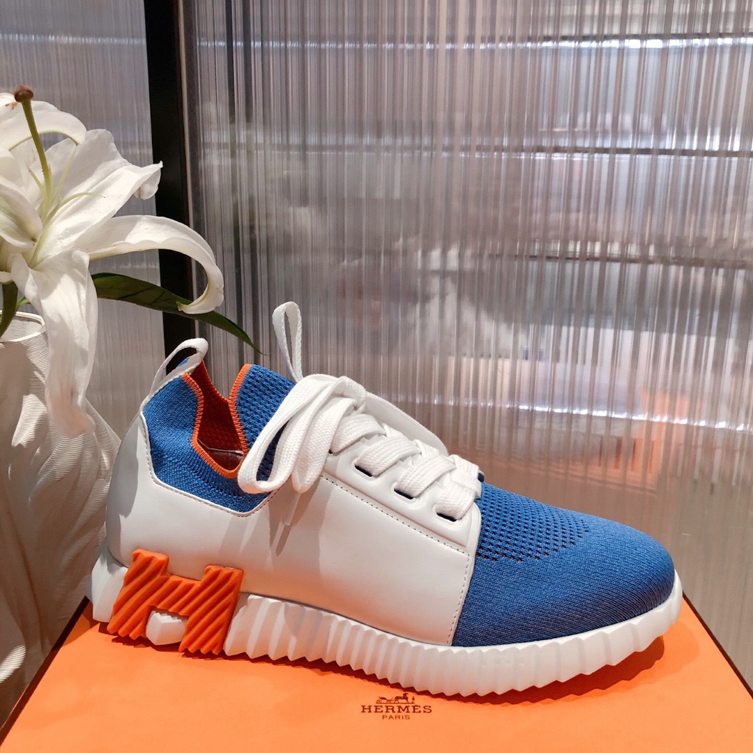 Hermes 2023 Classic Sneakers for Couples - Image 9