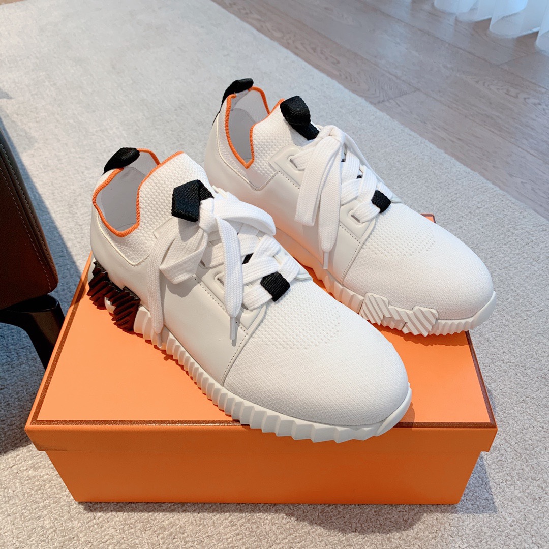 Hermes 2023 Classic Sneakers for Couples - Image 3