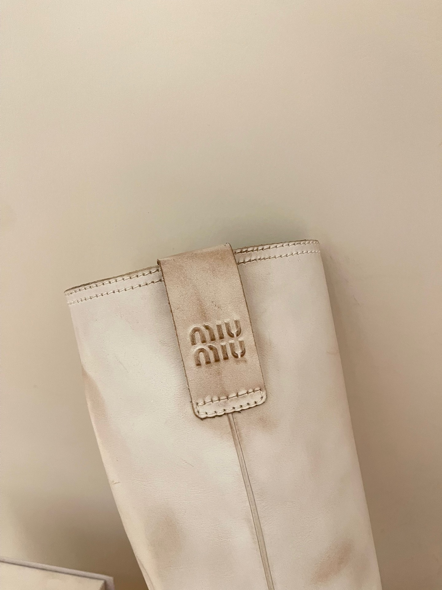 Miu Miu 2023 Square Toe Retro High-heeled Knight Boots - Free Shipping - Image 6