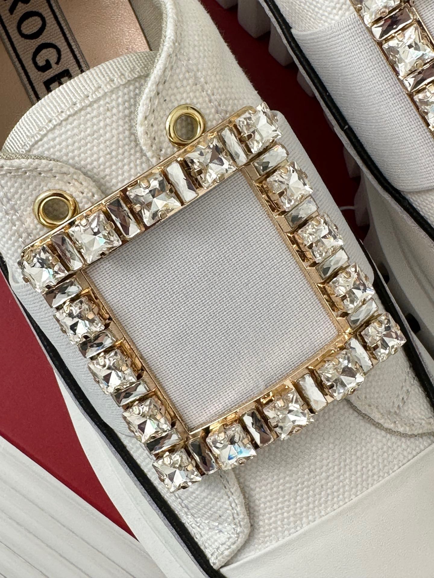 Roger Vivier Classic Square Diamond Buckle Thick Bottom Shoes - Image 8