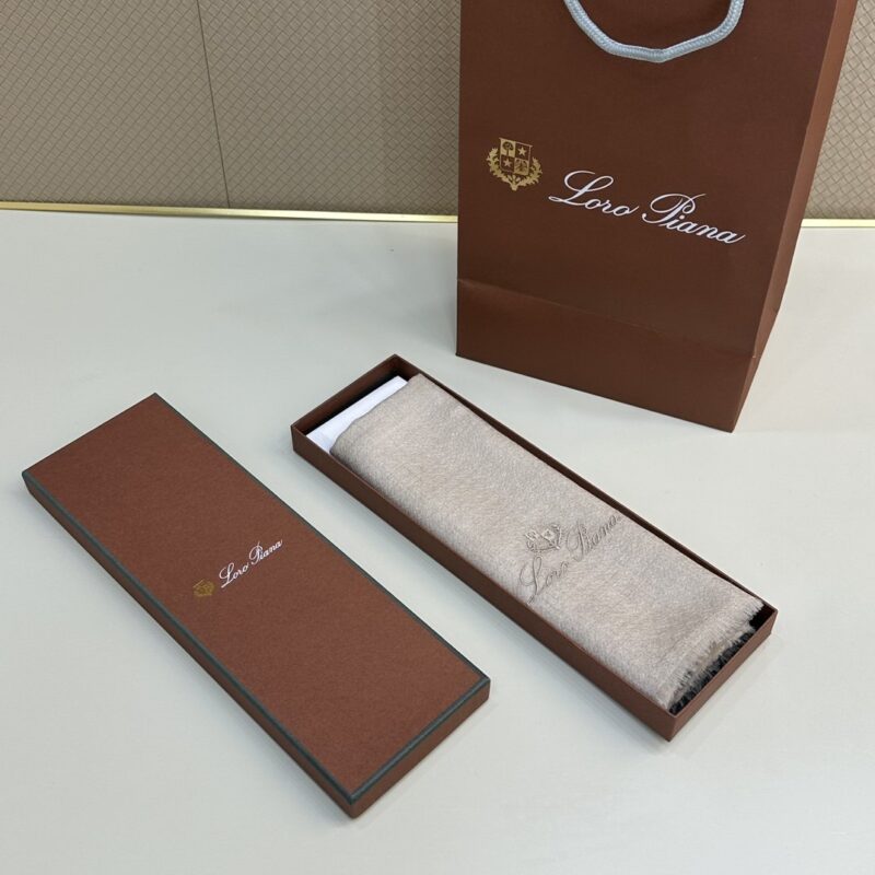 Loro Piana Beige Cashmere Scarf