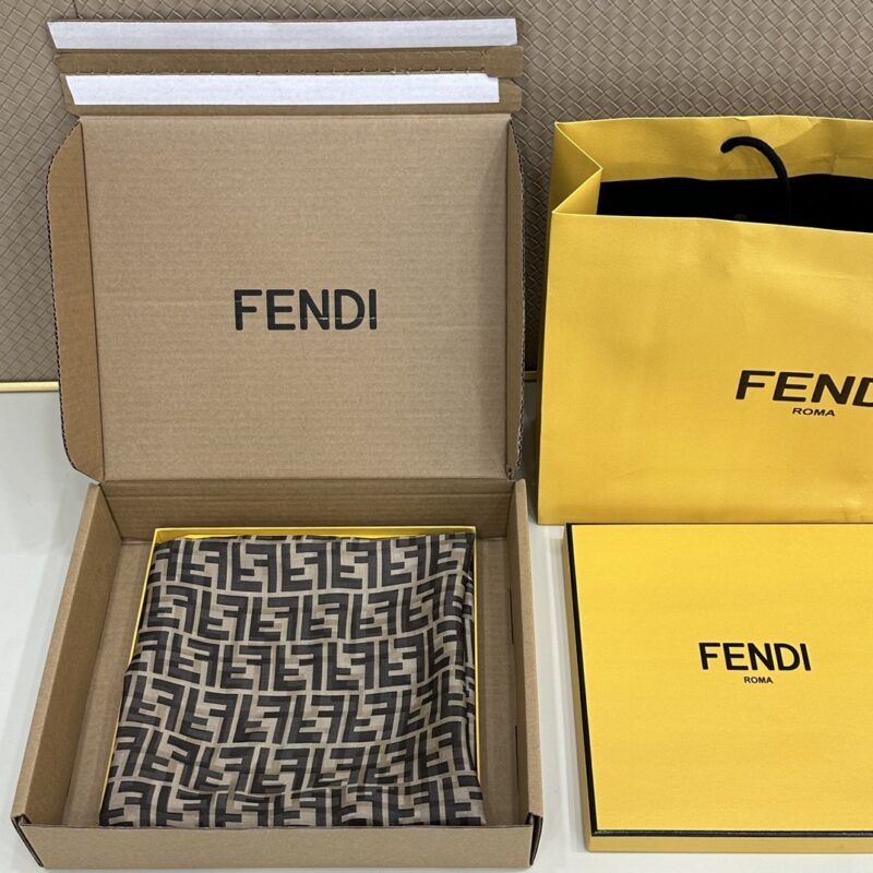 Fendi FF Print Square Scarf