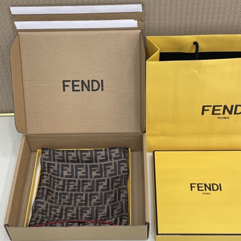 Fendi FF Print Square Scarf