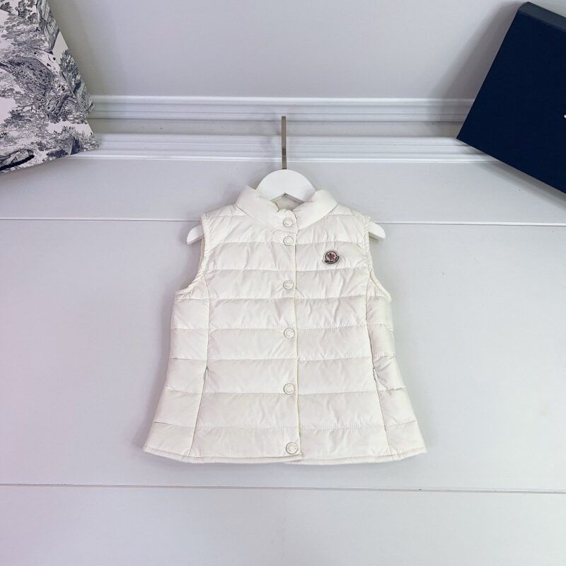 Moncler Kids White Vest