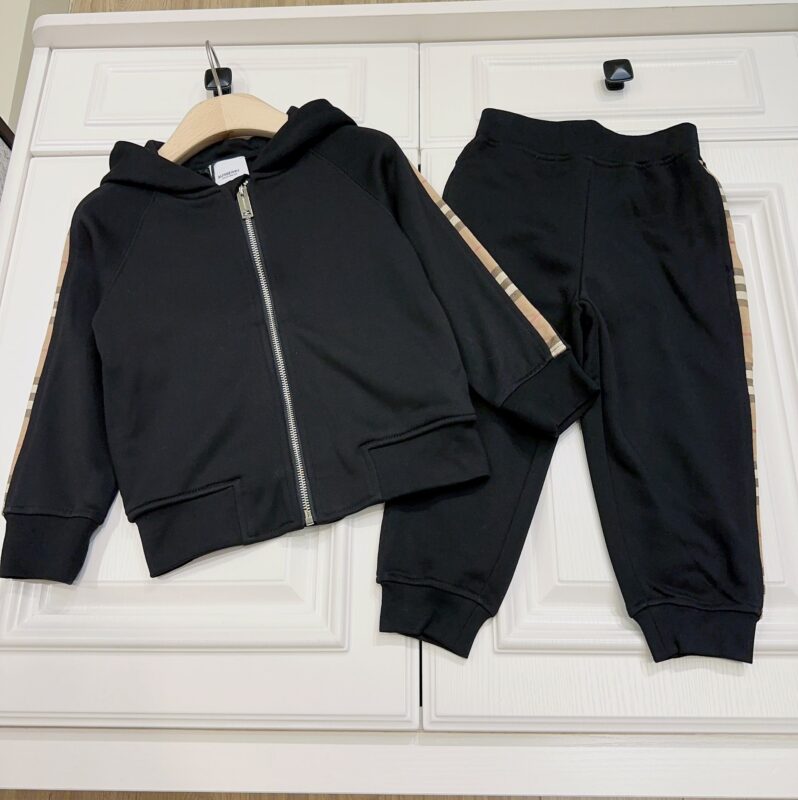 Burberry Kids Hooded Jacket & Trousers