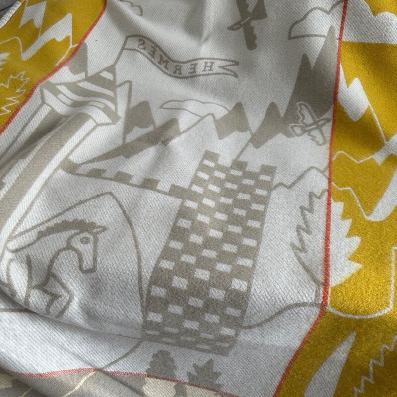 Hermes Honey Yellow Baby Blanket