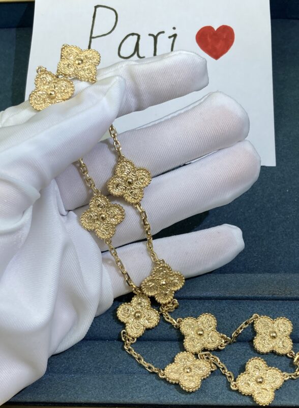 VCA Alhambra Vintage Necklace 10 Motifs