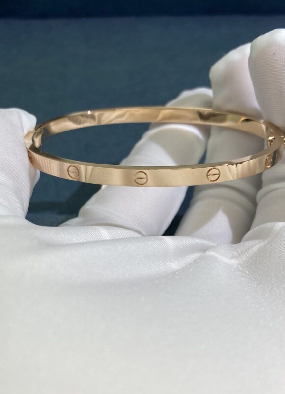 Cartier Narrow Screw Bracelet without Diamonds, Rose Gold