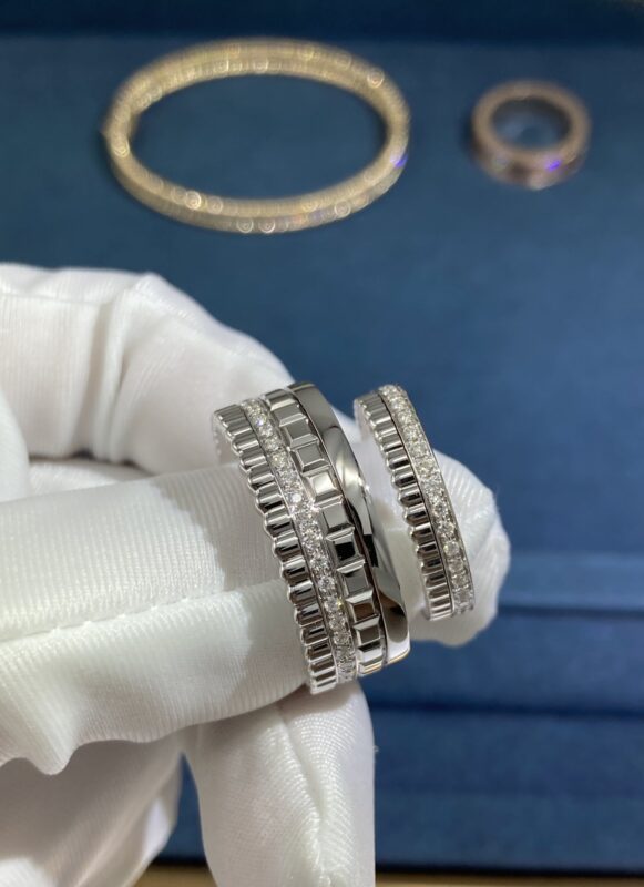 Boucheron Pair Ring, White Gold