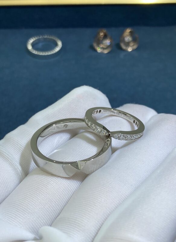 Beak Rings, White Gold