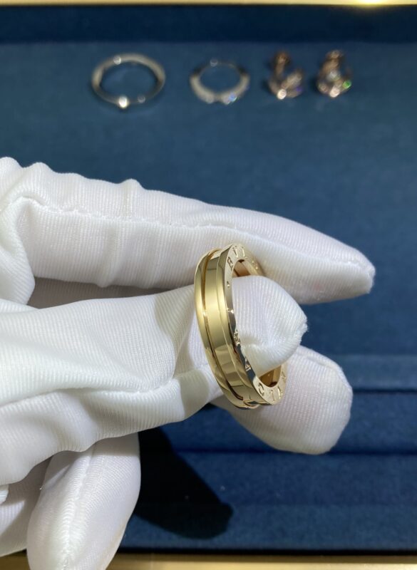 Spring Without Diamond Ring, Yellow Gold