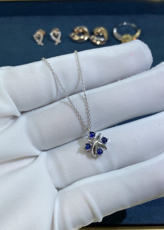 T Home X Necklace, Platinum