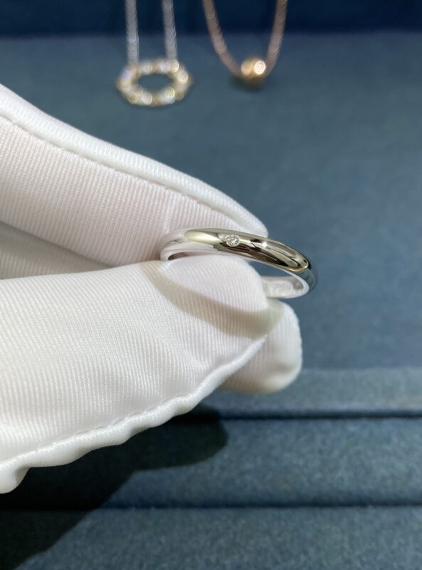 Aperture One Diamond Ring, Platinum