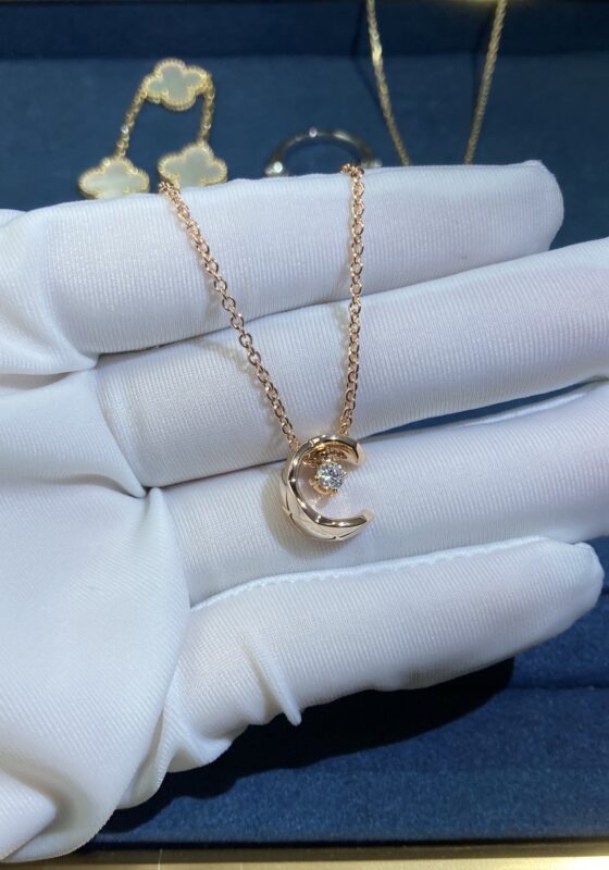 Argyle One Diamond Necklace, Rose Gold