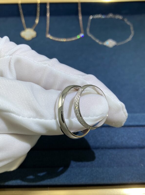 DR Pair Ring, White Gold