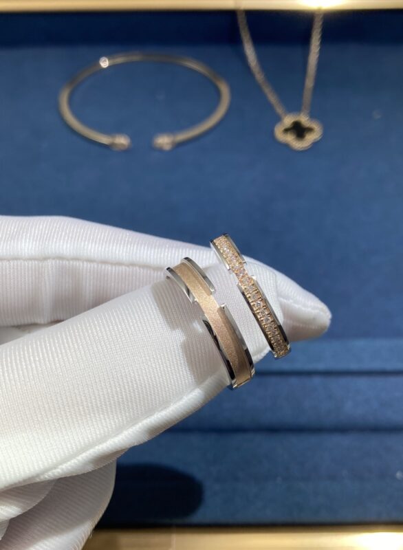 I DO Ring, White Gold + Rose Gold