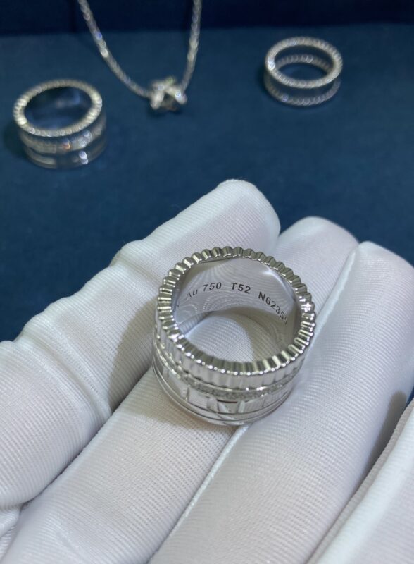 Boucheron Pair Ring, White Gold