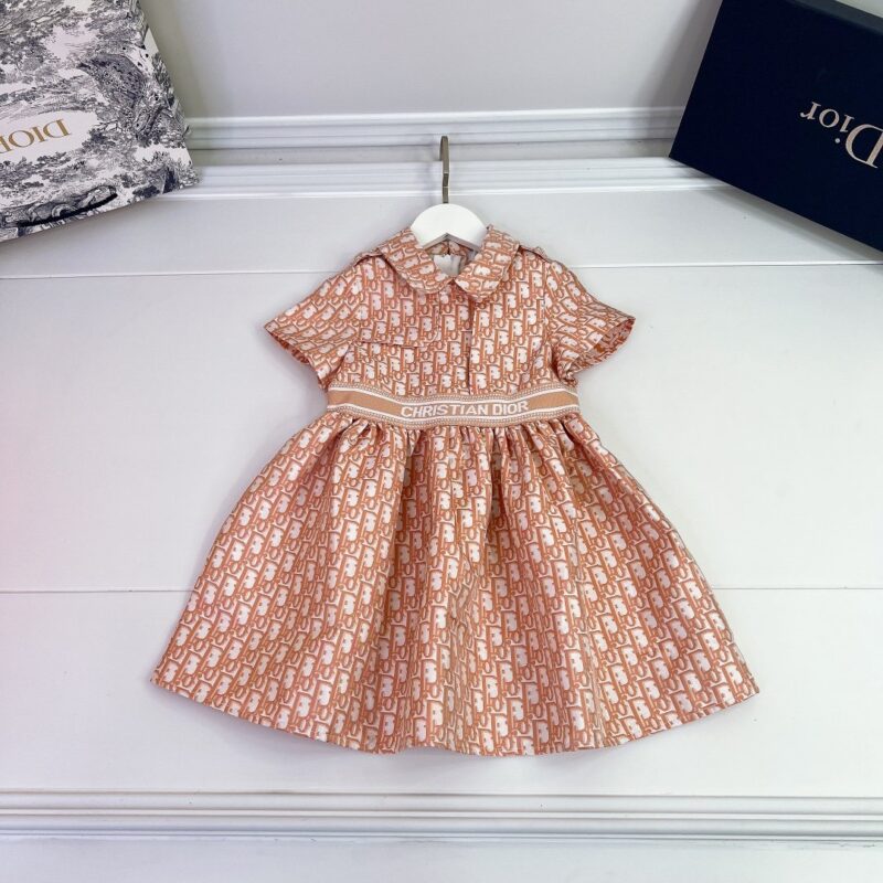 Dior Kid’s Collar Stand Dress