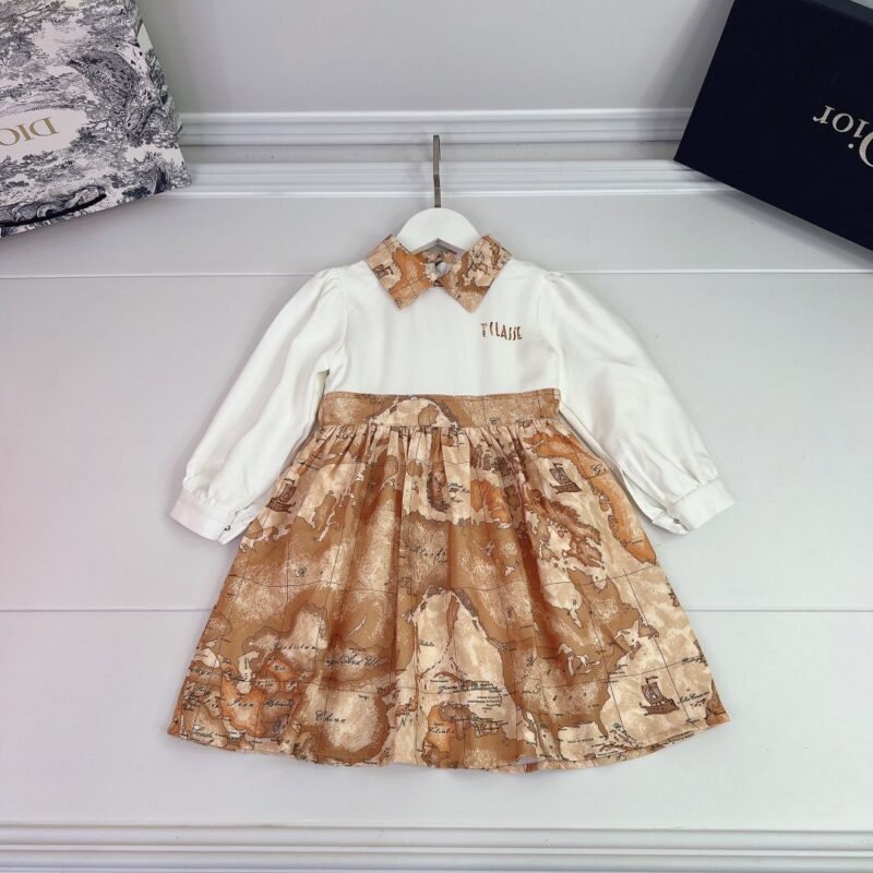 Dior Kid’s Long-sleeved Dress