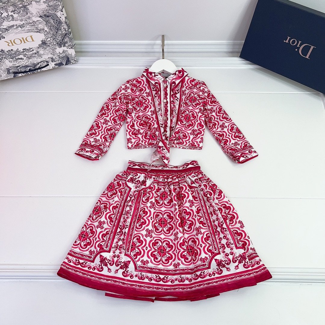 54466.jpg Dolce & Gabbana Long-sleeved Shirt & Skirt - Image 1