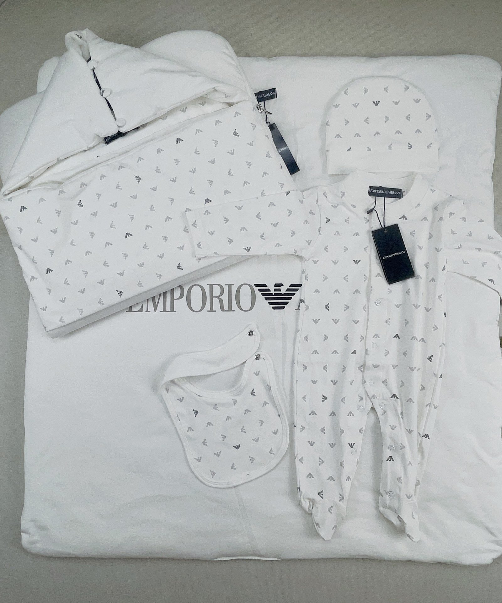 54662.jpg Emporio Armani Baby Romper Suit - Image 1