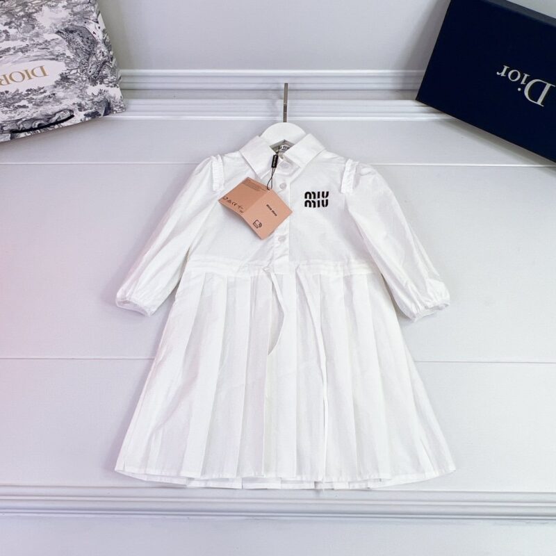 Miu Miu Kid’s White Shirt Dress