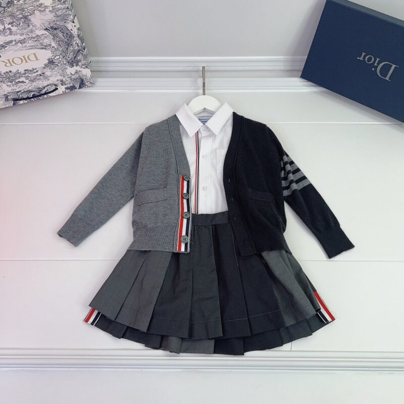 Thom Browne White Shirt & Skirt