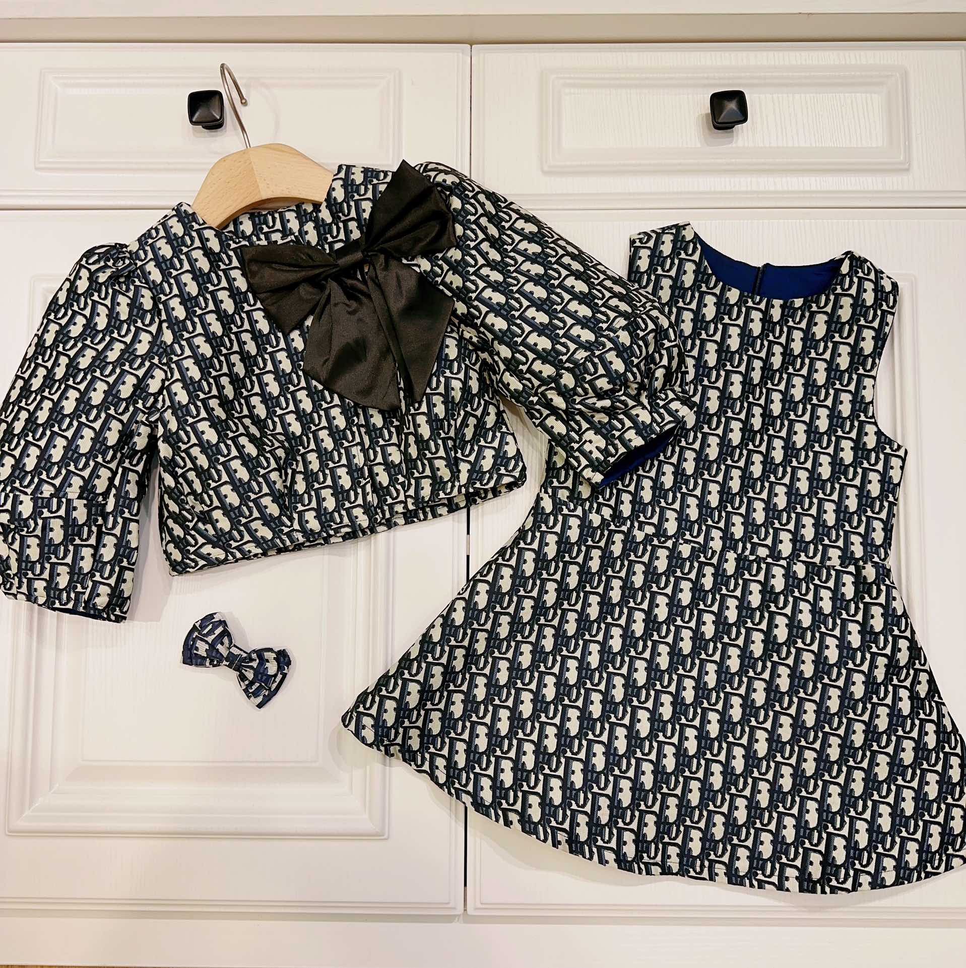 54887.jpg Dior Kid's DD Logo Top & Dress - Image 1