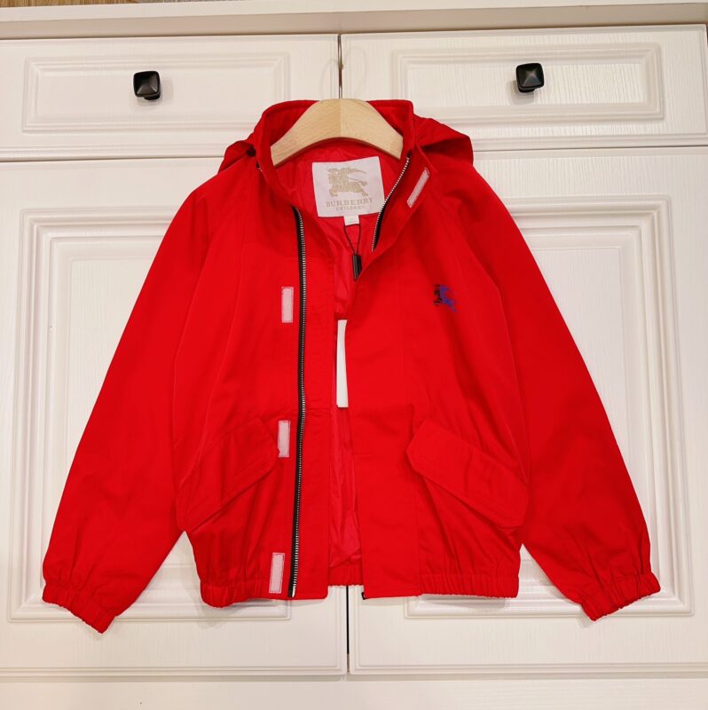 Burberry Kid’s Orange Hooded Widbreaker