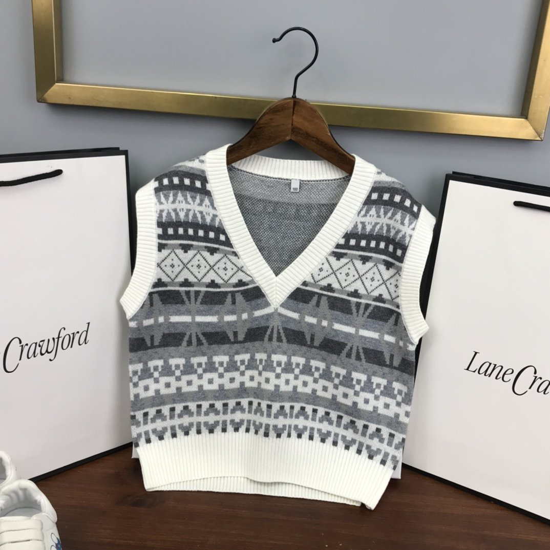 54990-1.jpg Lane Crawford Knitted Wool Vest - Image 1