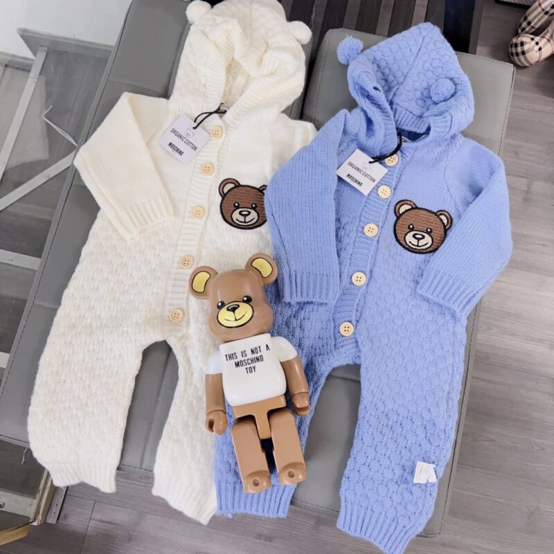 Moschino Kids Knitted Romper Suits