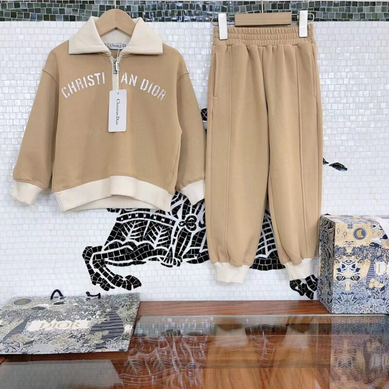 Dior Kids Zippered Sweater & Trousers
